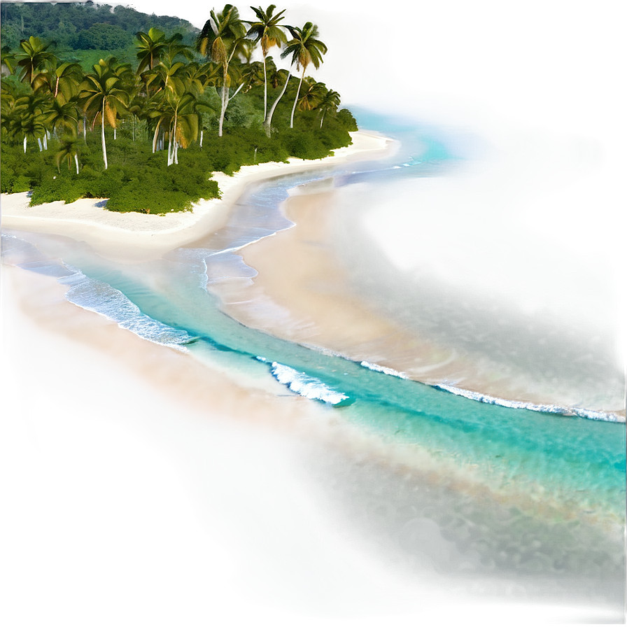 Sun-kissed Tropical Shoreline Png 72 PNG Image