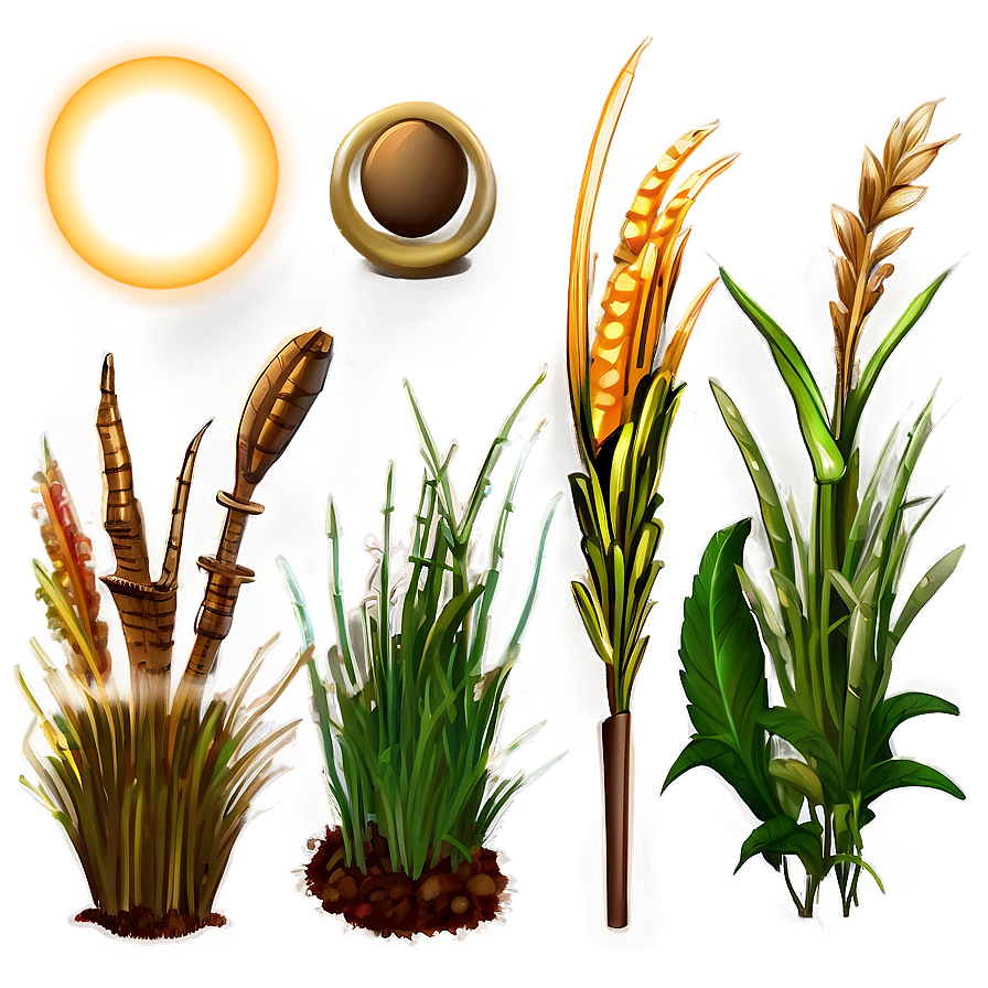 Sun-loving Grass Png Mvj PNG Image