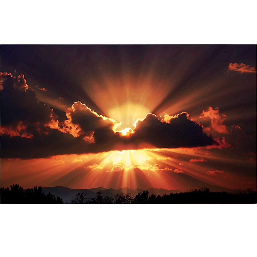 Sun Rays At Sunset Png 65 PNG Image