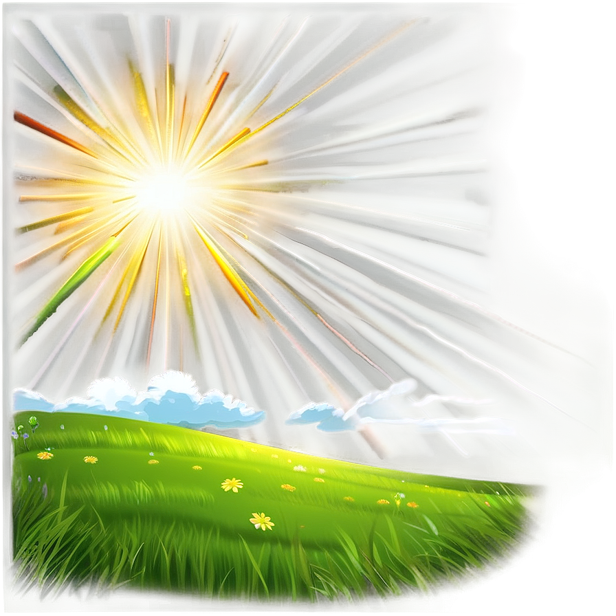 Sun Rays Scene Png Lyb89 PNG Image