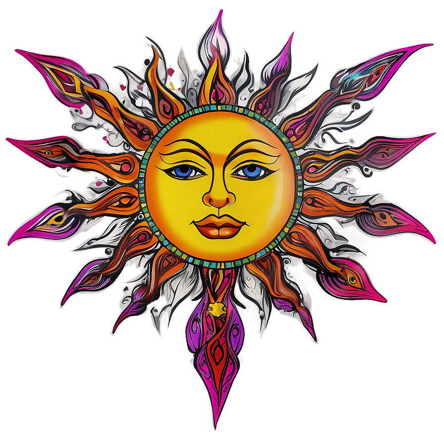 Sun Tattoo Png Vgp32 PNG Image