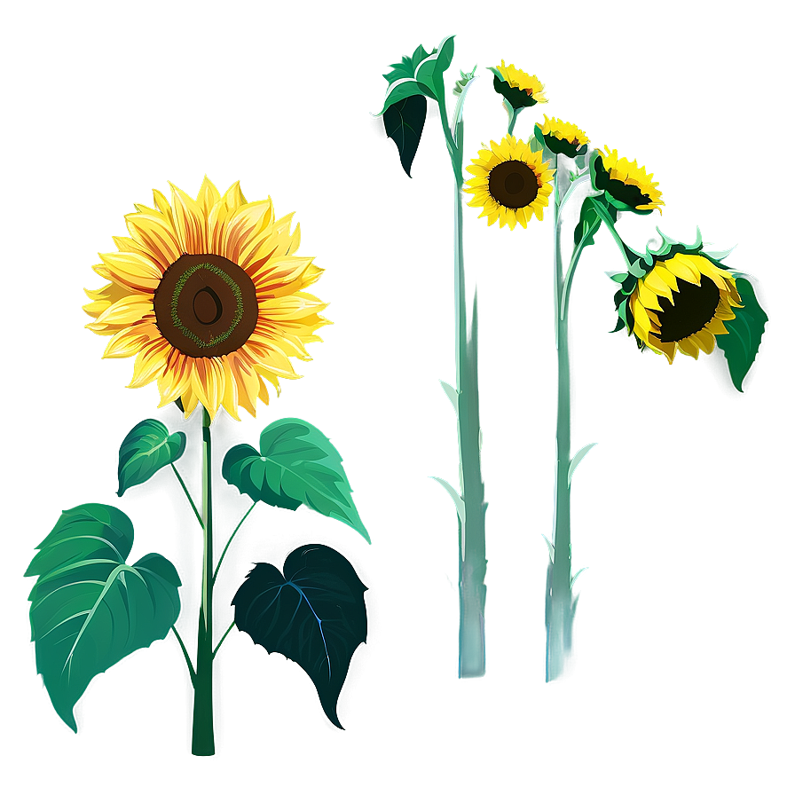 Sunflower Clipart No Background Png 05262024 PNG Image