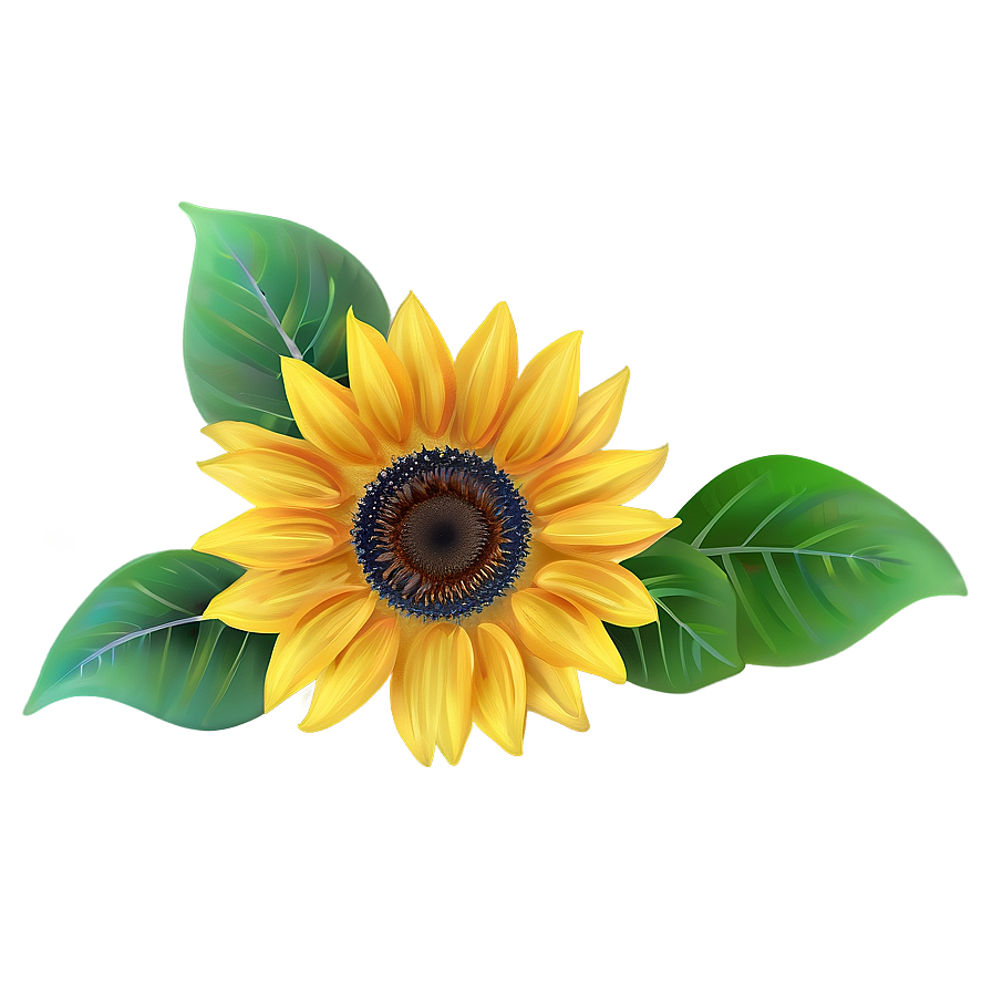 Sunflower Drawing Png Kiv PNG Image