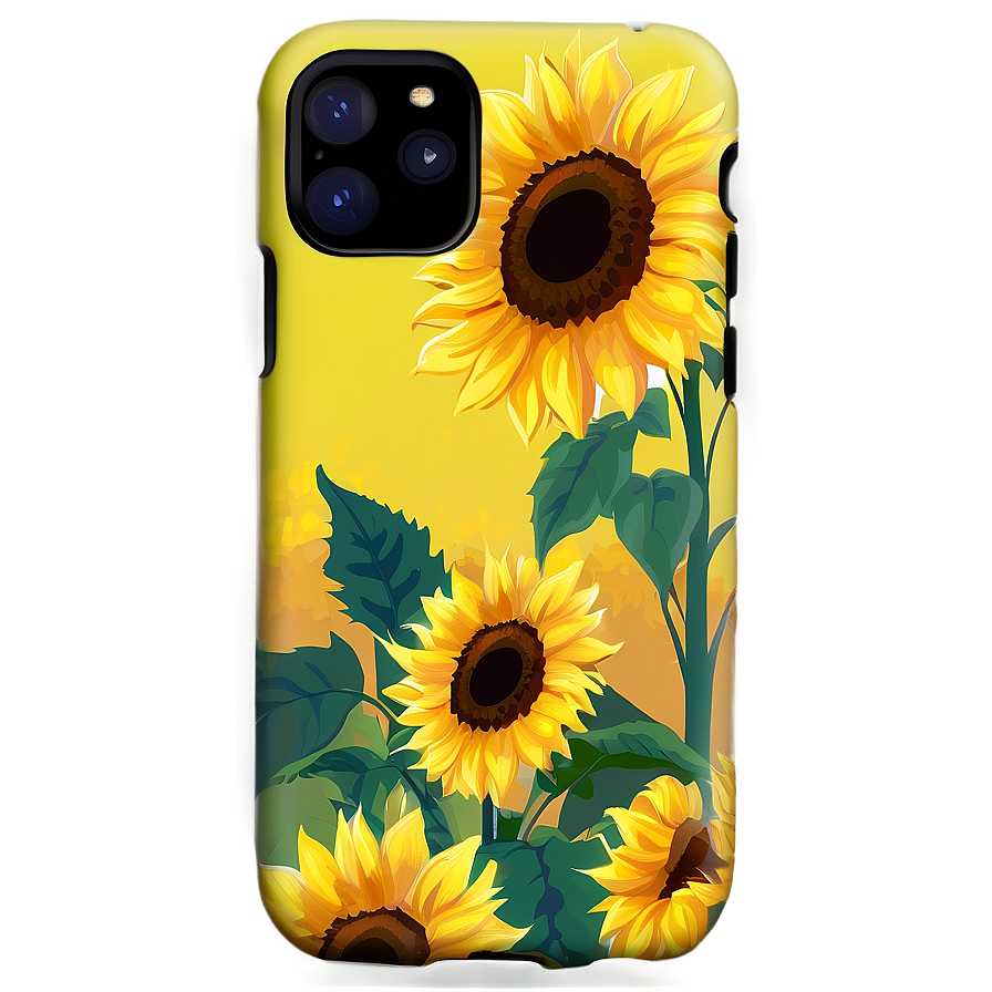 Sunflower Field Phone Case Png Toa PNG Image