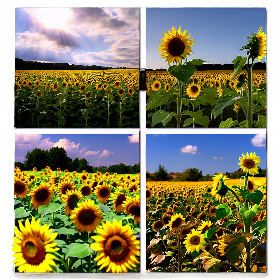 Sunflower Field Tumblr Png 34 PNG Image