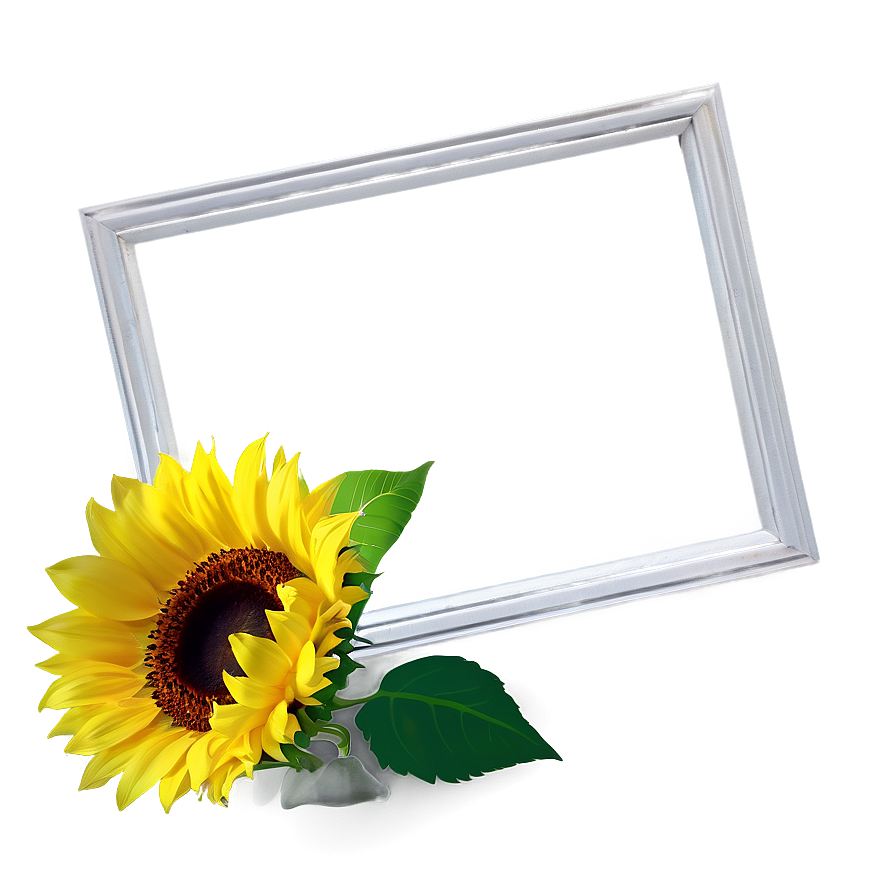 Sunflower Frame Png 19 PNG Image