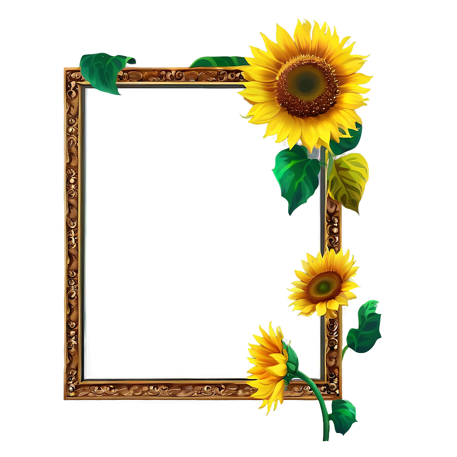 Sunflower Frame Png Bfb PNG Image