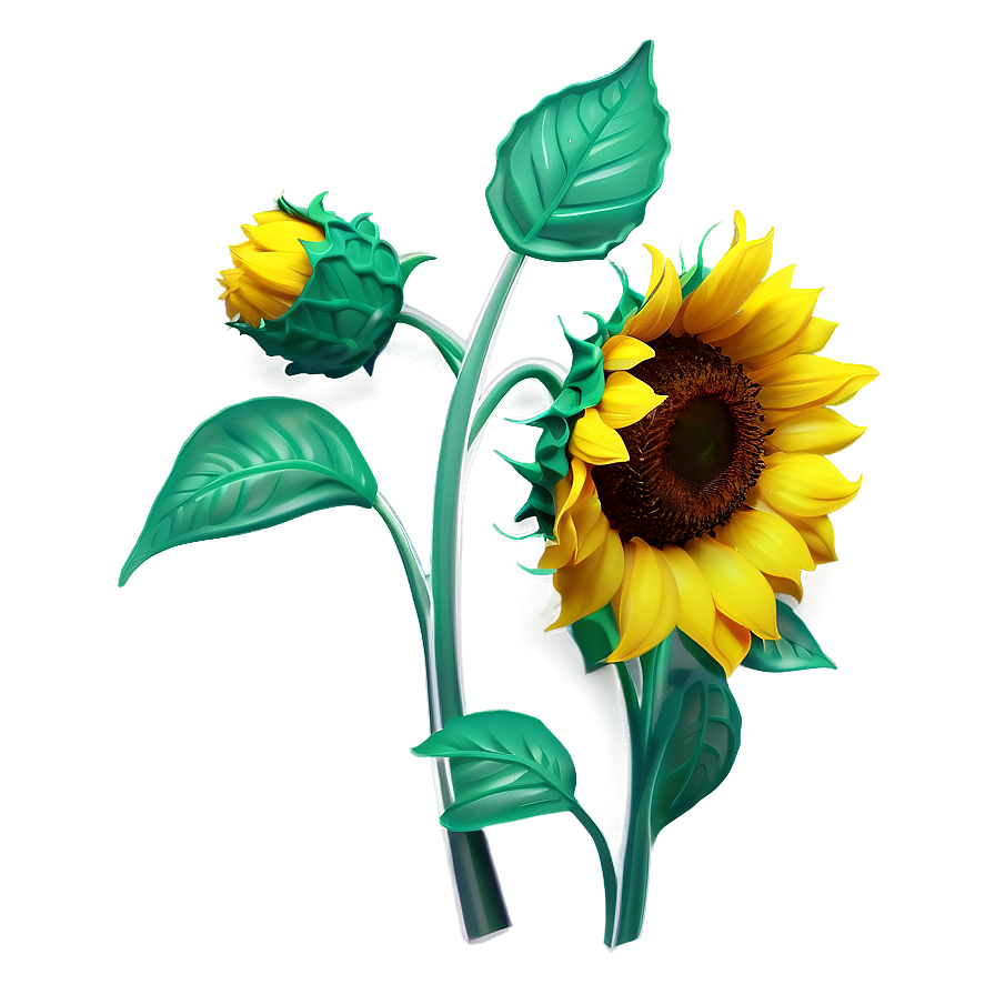 Sunflower Illustration Png 05032024 PNG Image