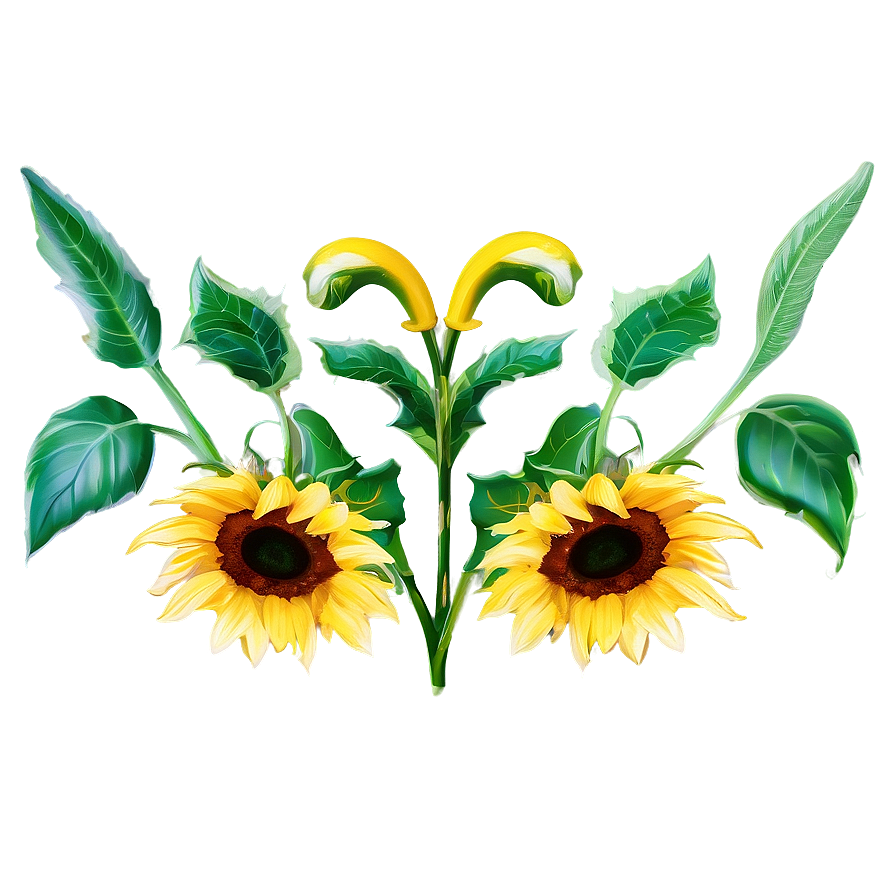 Sunflower Outline Transparent Png Brt PNG Image