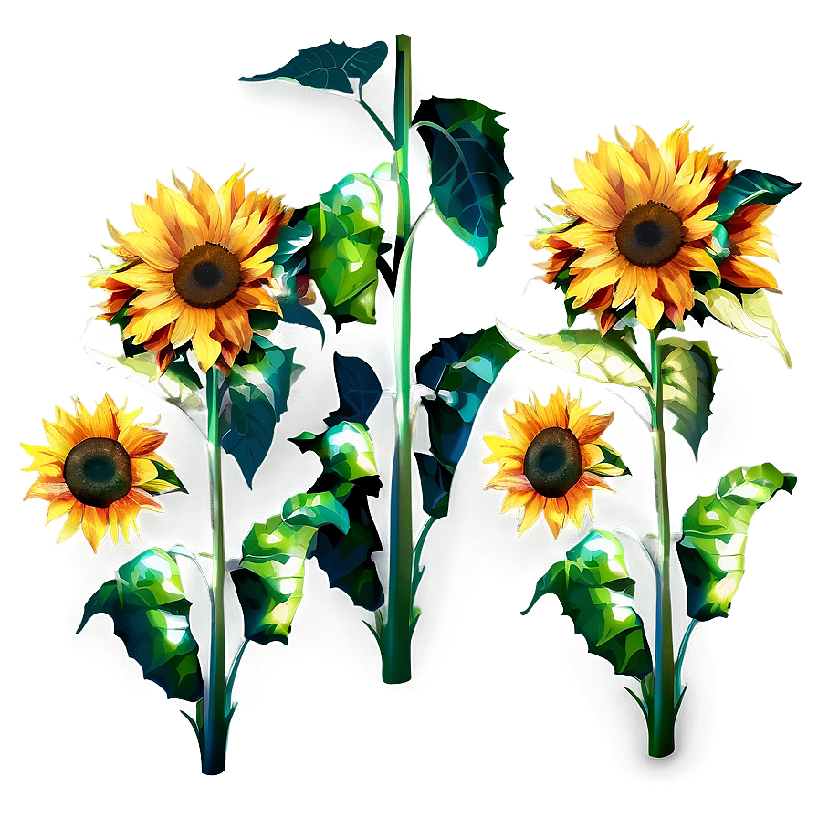 Sunflower Pattern Png 99 PNG Image