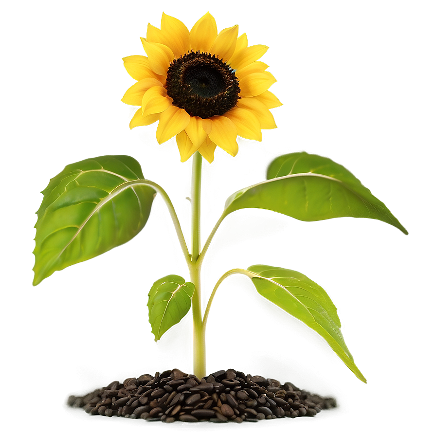 Sunflower Seedling Png Veq PNG Image