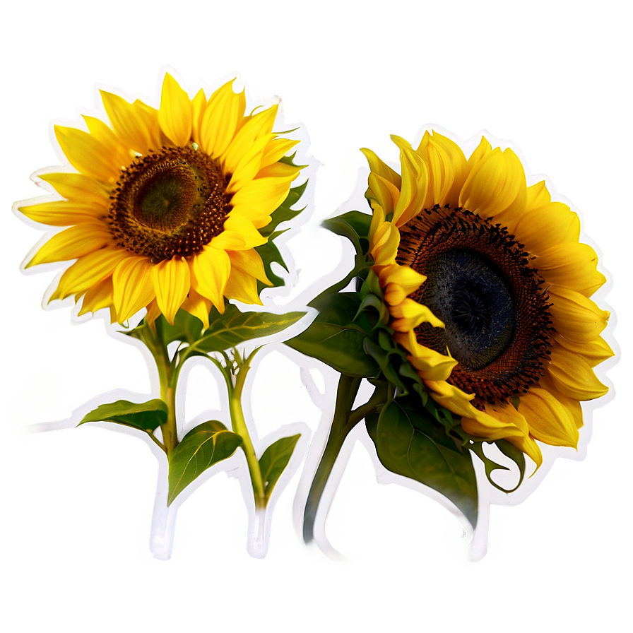 Sunflower Sticker Transparent Png Ckm53 PNG Image