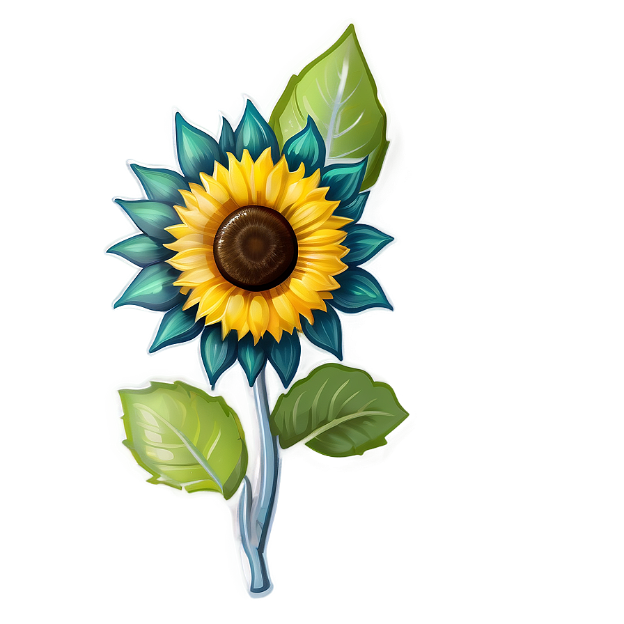 Sunflower Transparent Badge Png Nlf84 PNG Image