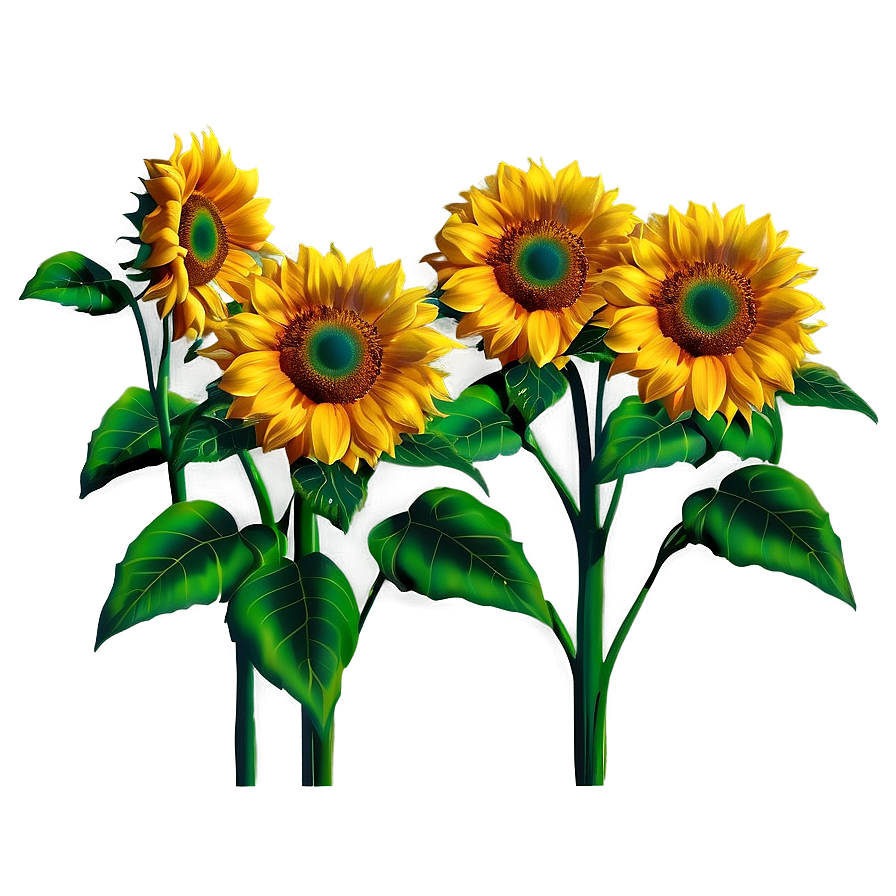 Sunflower Transparent Scene Png 05262024 PNG Image