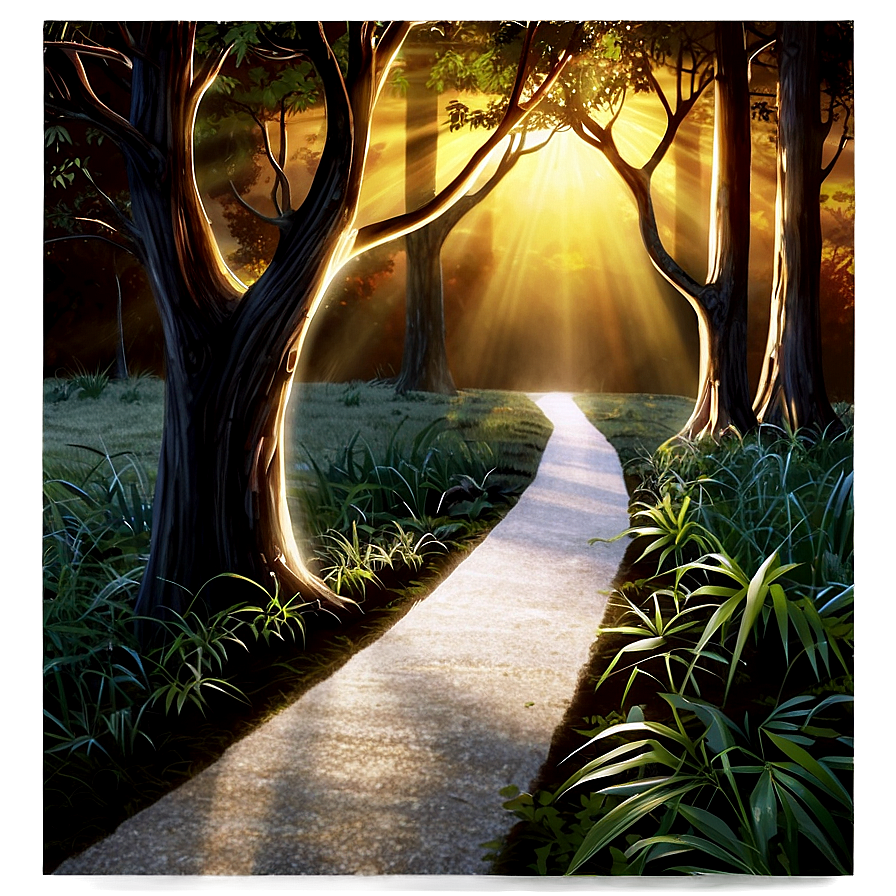 Sunlight Illuminating Path Png Skv77 PNG Image