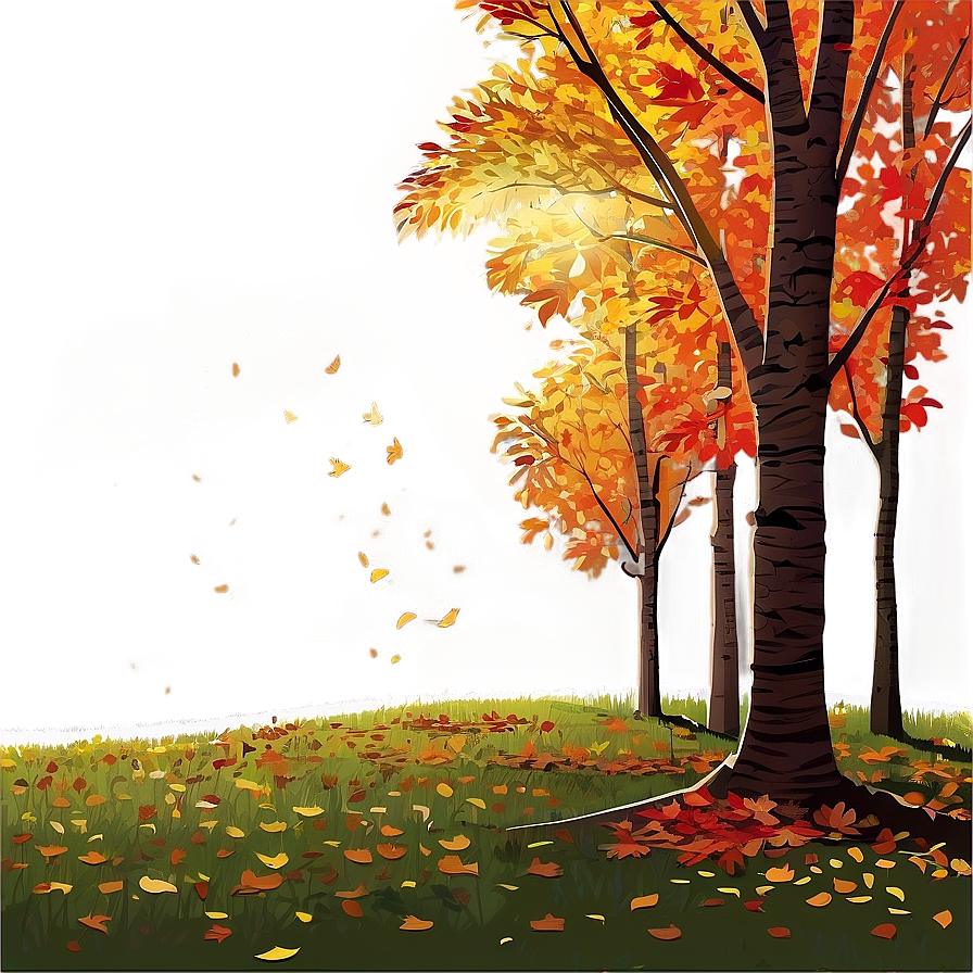 Sunlight Through Fall Trees Png Isi71 PNG Image