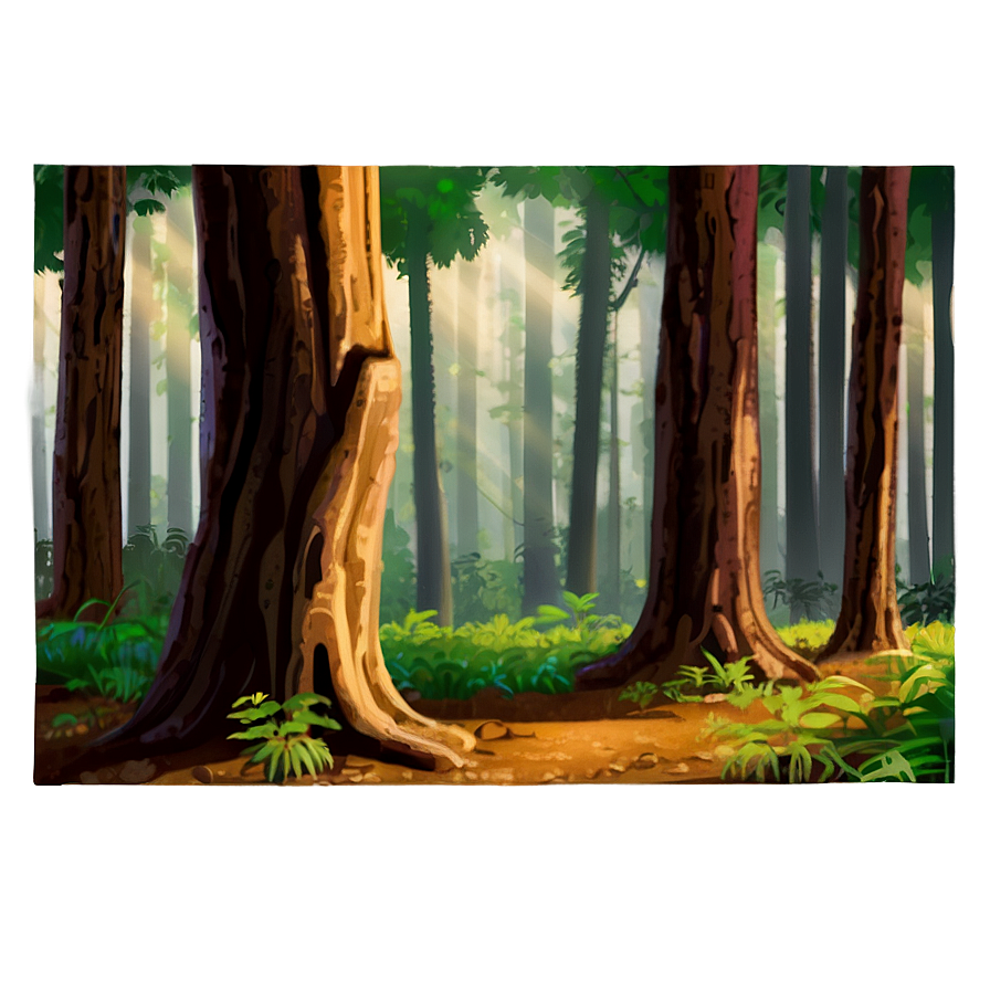 Sunlit Clearing Woods Png Ydg PNG Image