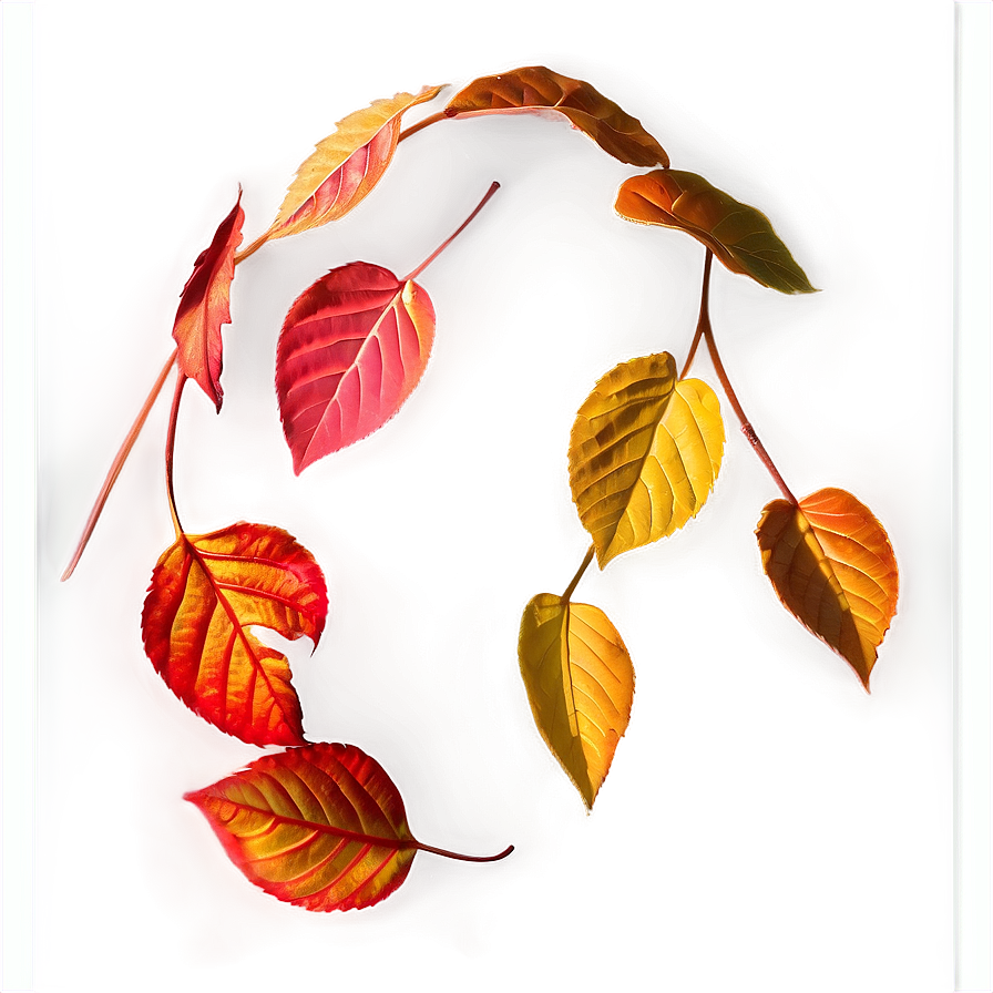 Sunlit Falling Leaves Png Mlw PNG Image