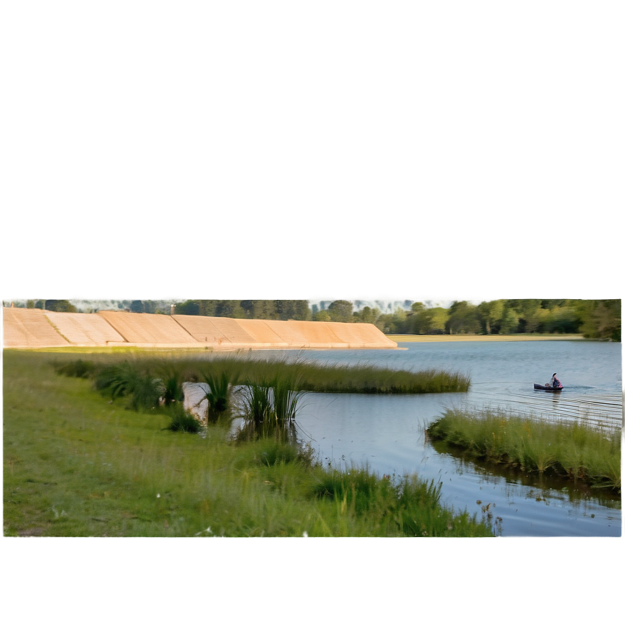 Sunny Fishing Lake Png 06202024 PNG Image