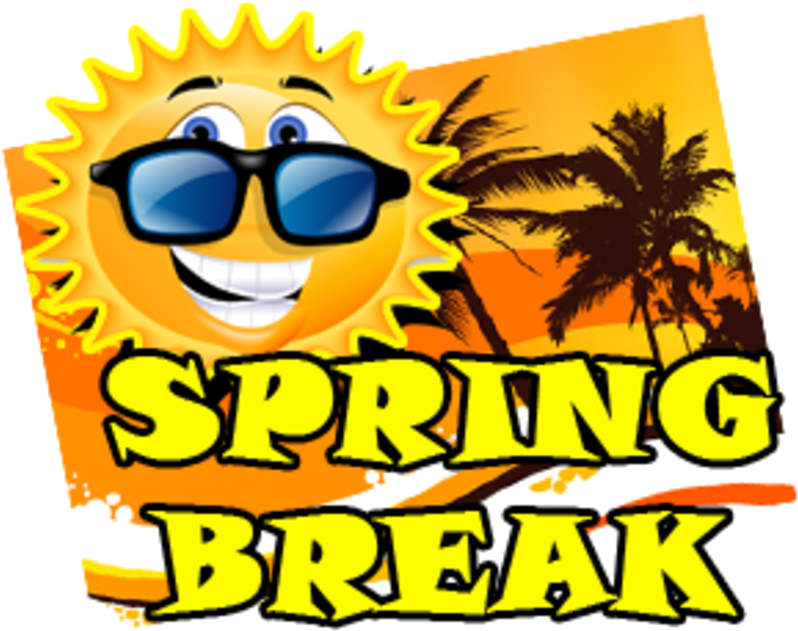 Sunny Spring Break Graphic PNG Image