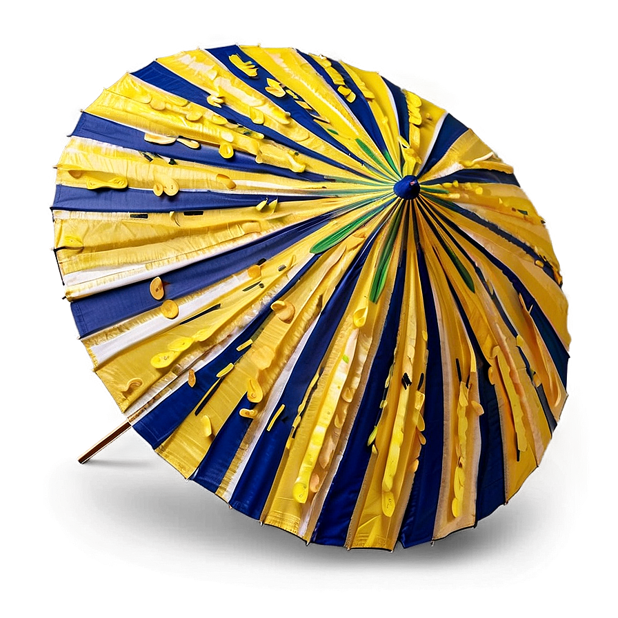 Sunny Yellow Beach Umbrella Png Oog PNG Image