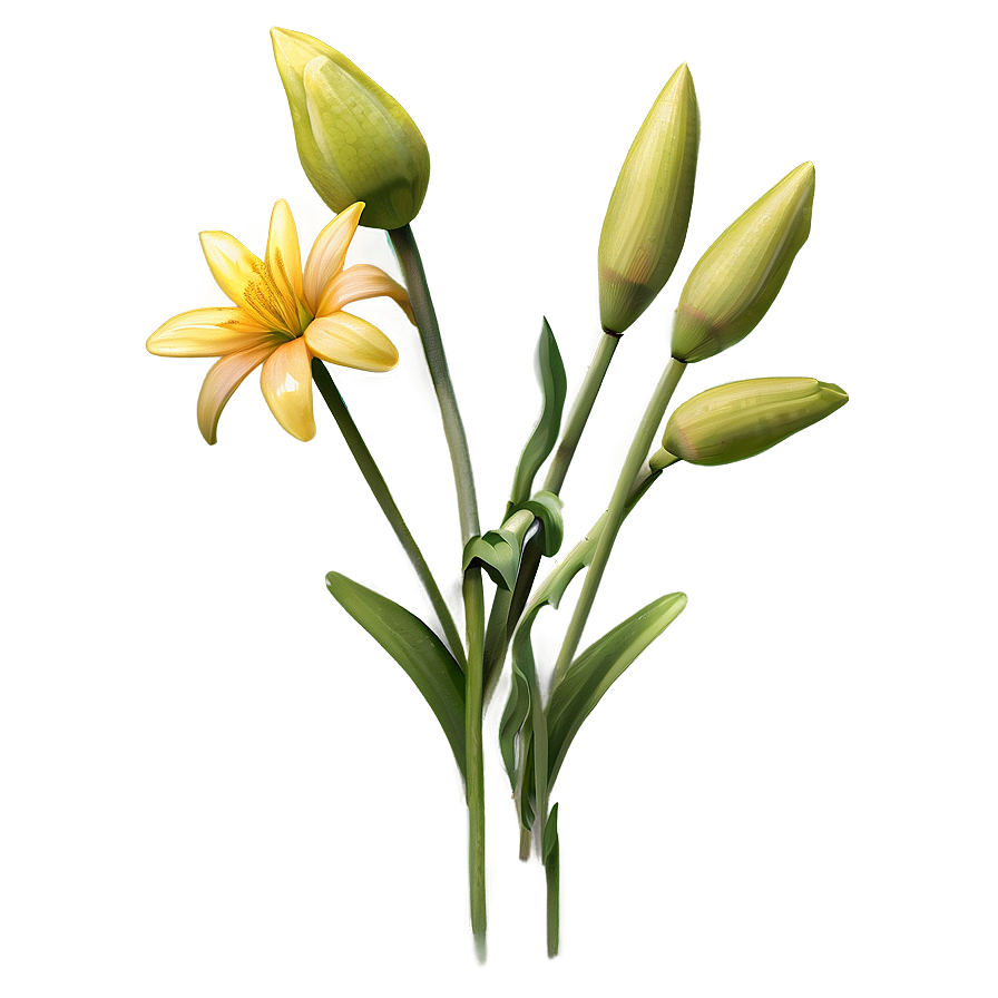 Sunny Yellow Flowers Png Mlo15 PNG Image