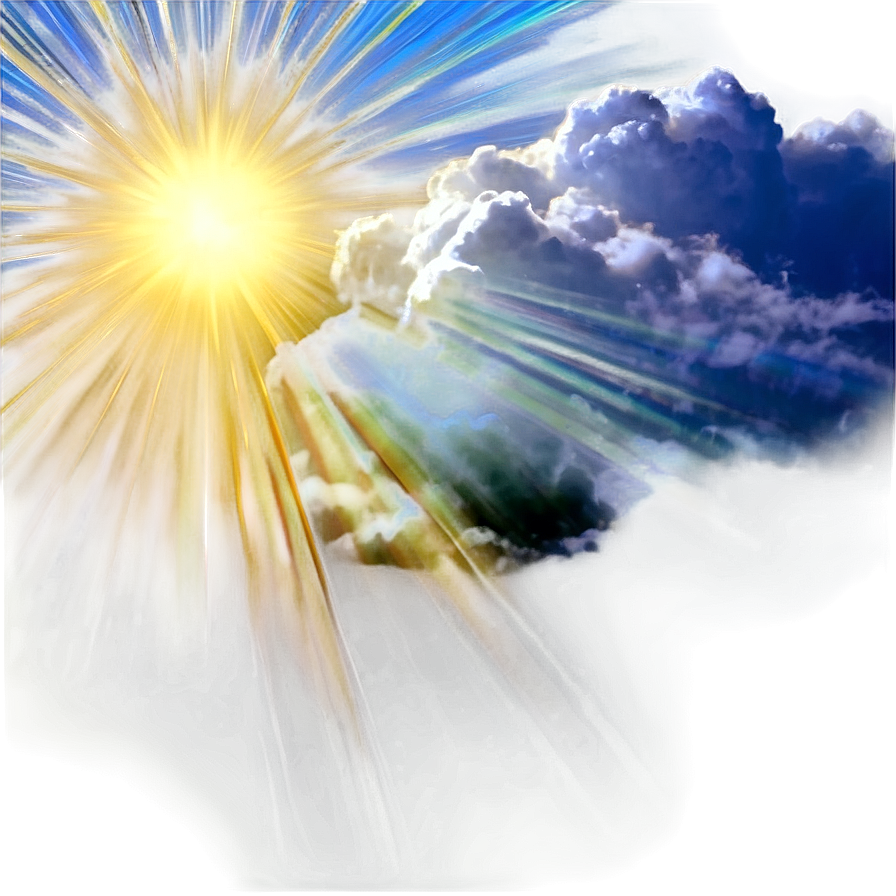 Sunrays And Clouds Mixture Png Fnr3 PNG Image