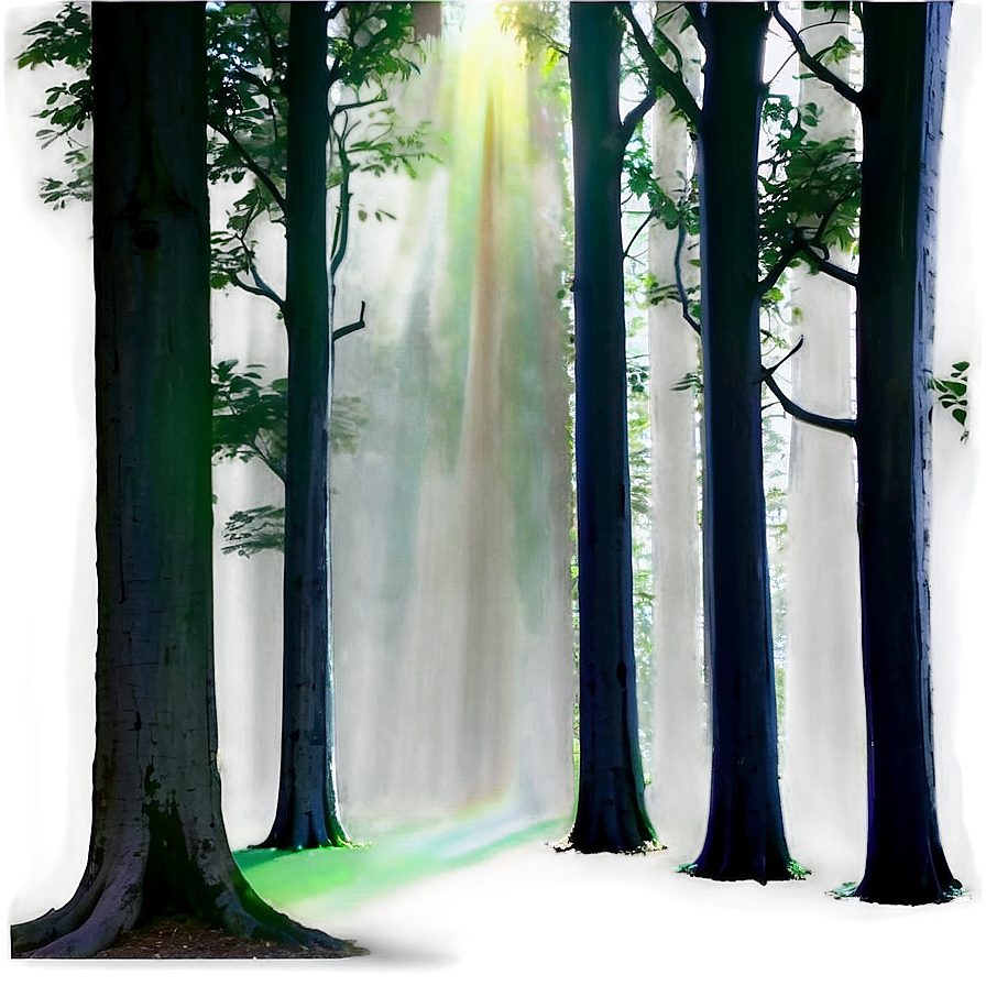 Sunrays In A Dark Forest Png 67 PNG Image