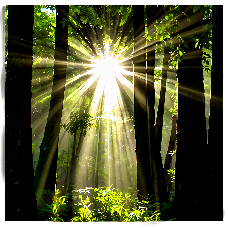 Sunrays Through Trees Png Swr PNG Image