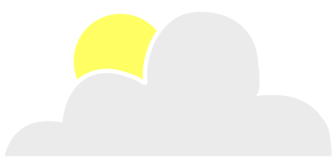 Sunrise Cloud Vector Illustration PNG Image