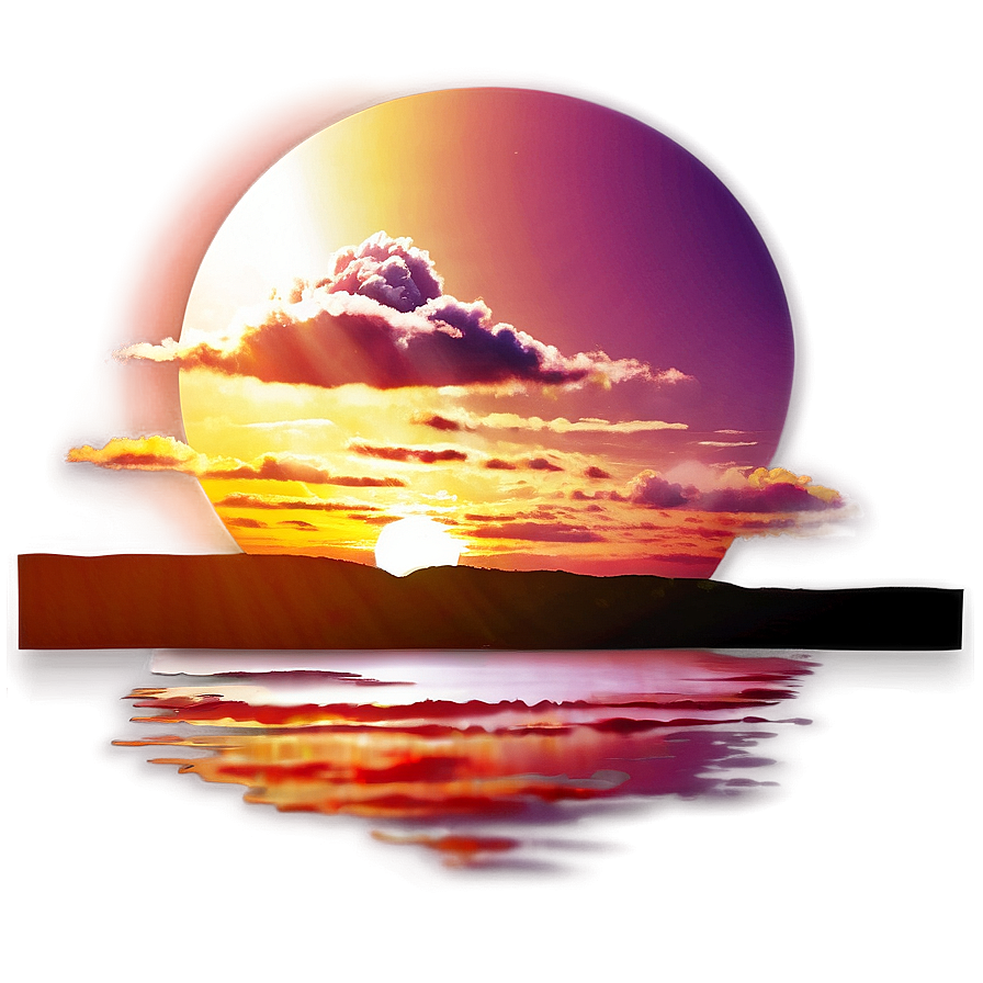 Sunrise Reflection Png 5 PNG Image