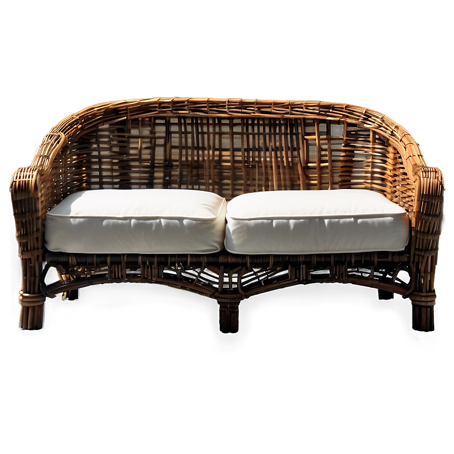 Sunroom Wicker Couch Png Xbu PNG Image