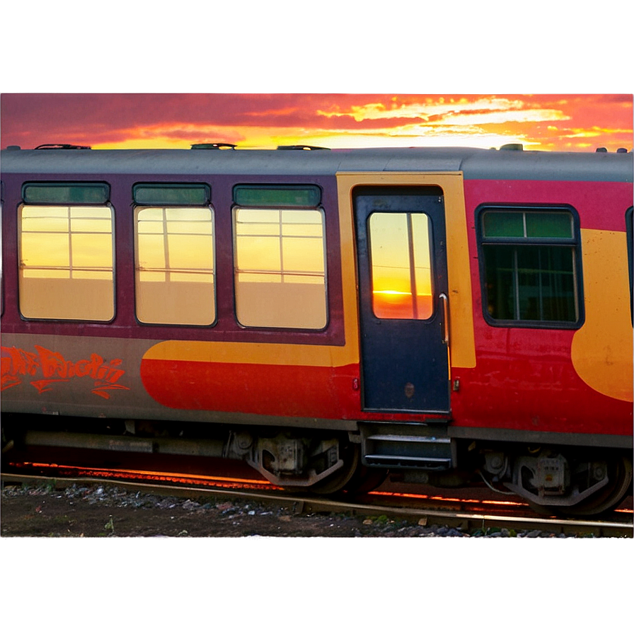 Sunset And The Railway Png Nfu40 PNG Image