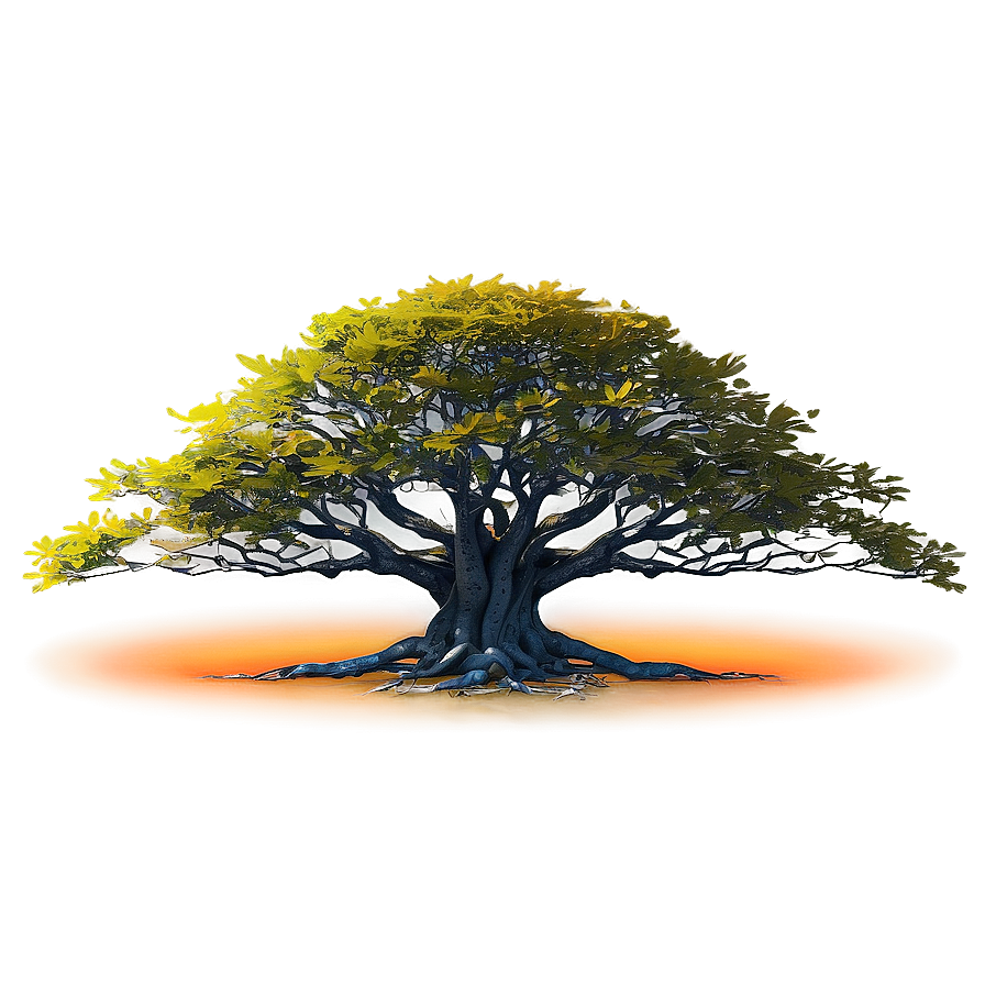 Sunset Behind Big Tree Png 57 PNG Image