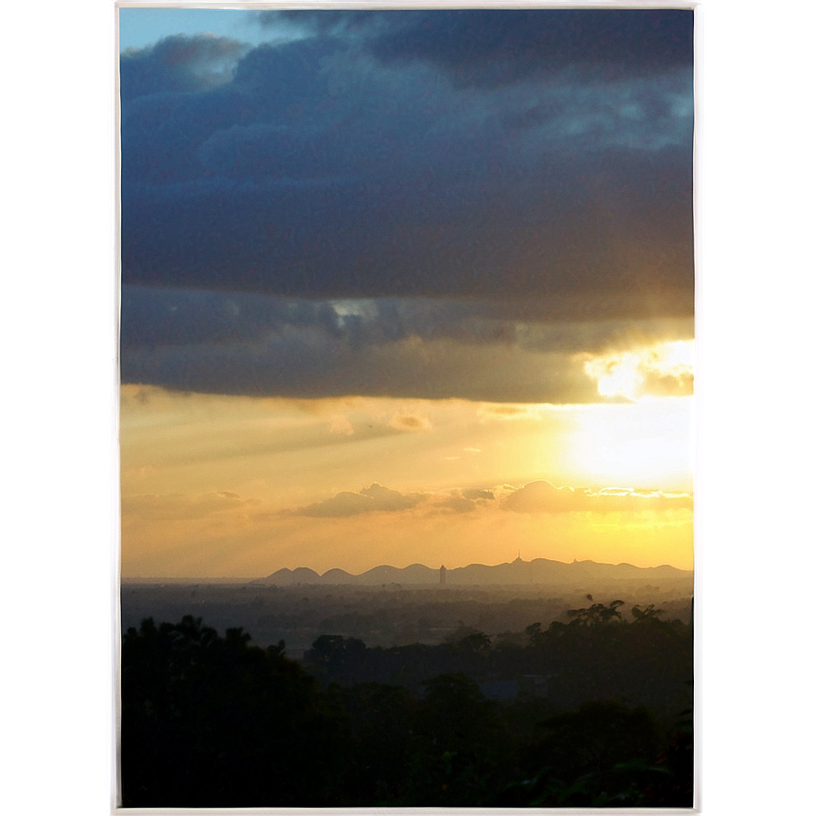 Sunset From The Hilltop Png Uil PNG Image