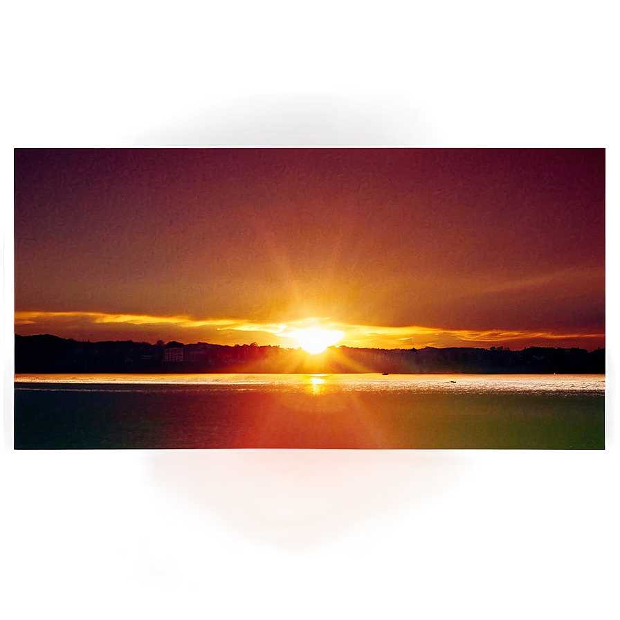 Sunset Glow Light Leak Overlay Png 4 PNG Image