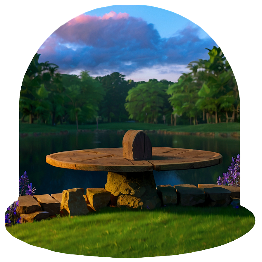 Sunset In The Park Png Ybv PNG Image