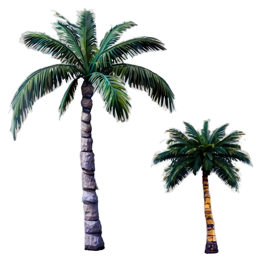 Sunset Palm Trees Png Ssq PNG Image