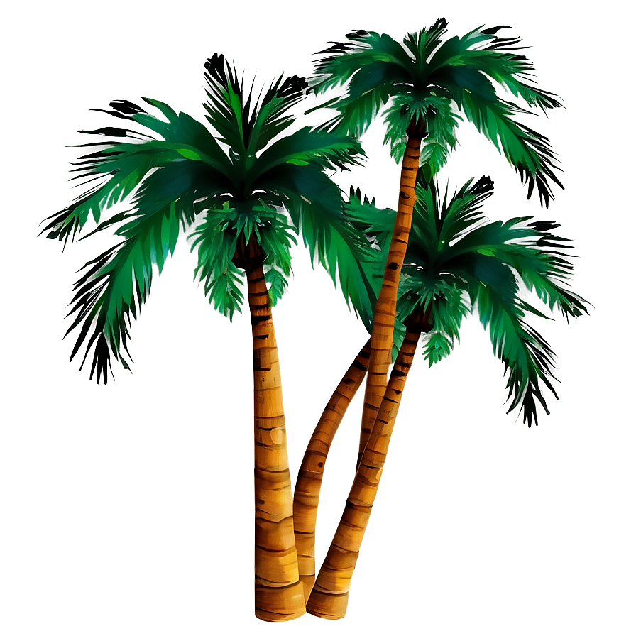 Sunset Palms Background Png Fmr PNG Image