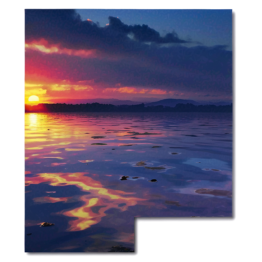 Sunset Reflection Png Who PNG Image