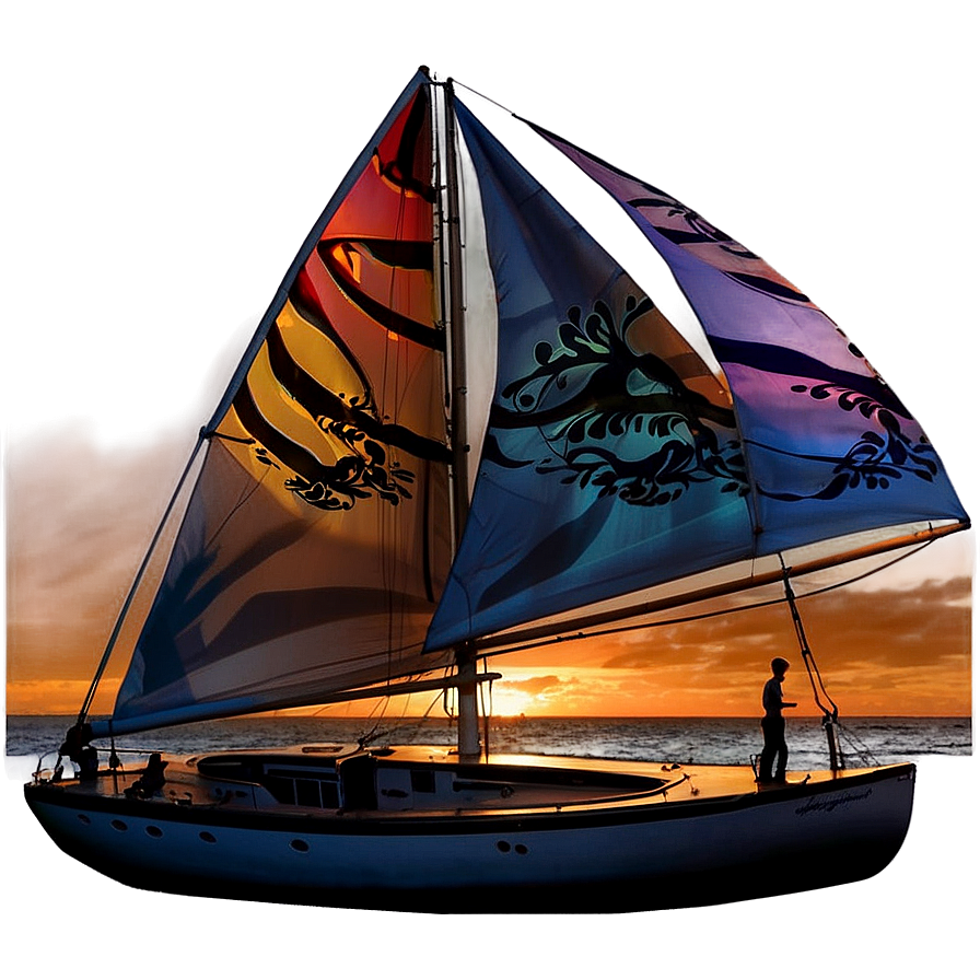 Sunset Sailing Paradise Png 06242024 PNG Image