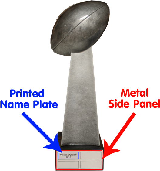 Super Bowl Trophy Components PNG Image