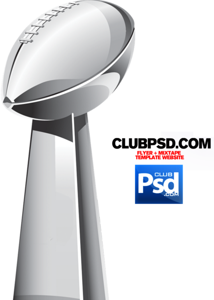 Super Bowl Trophy Illustration PNG Image