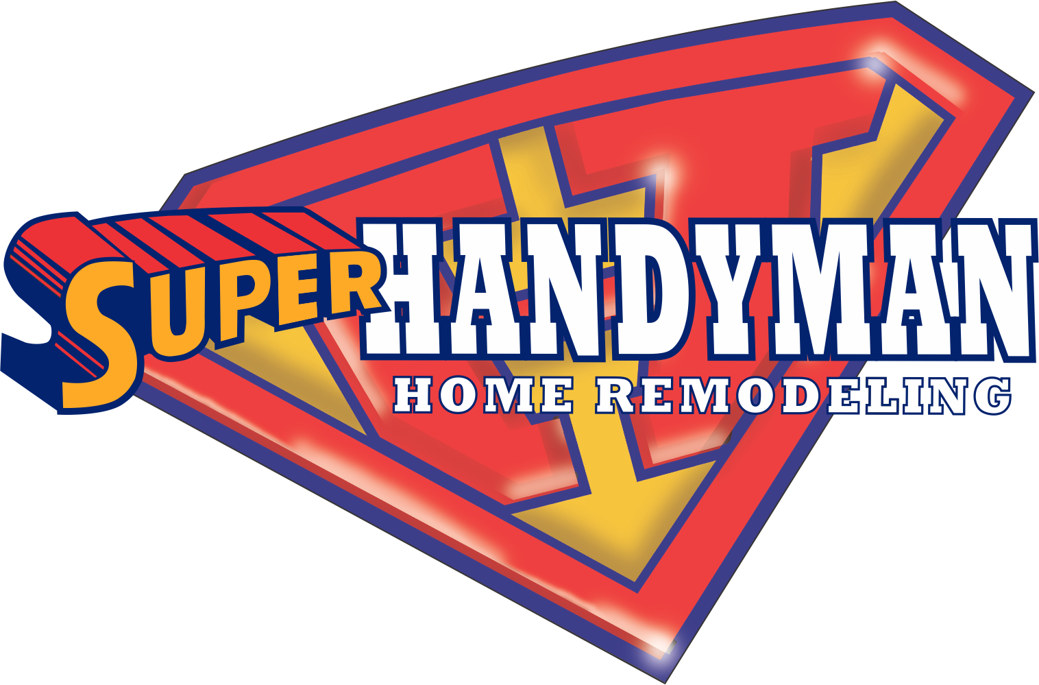 Super Handyman Home Remodeling Logo PNG Image