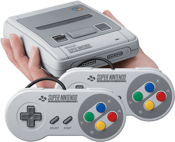 Super Nintendo Consoleand Controllers PNG Image