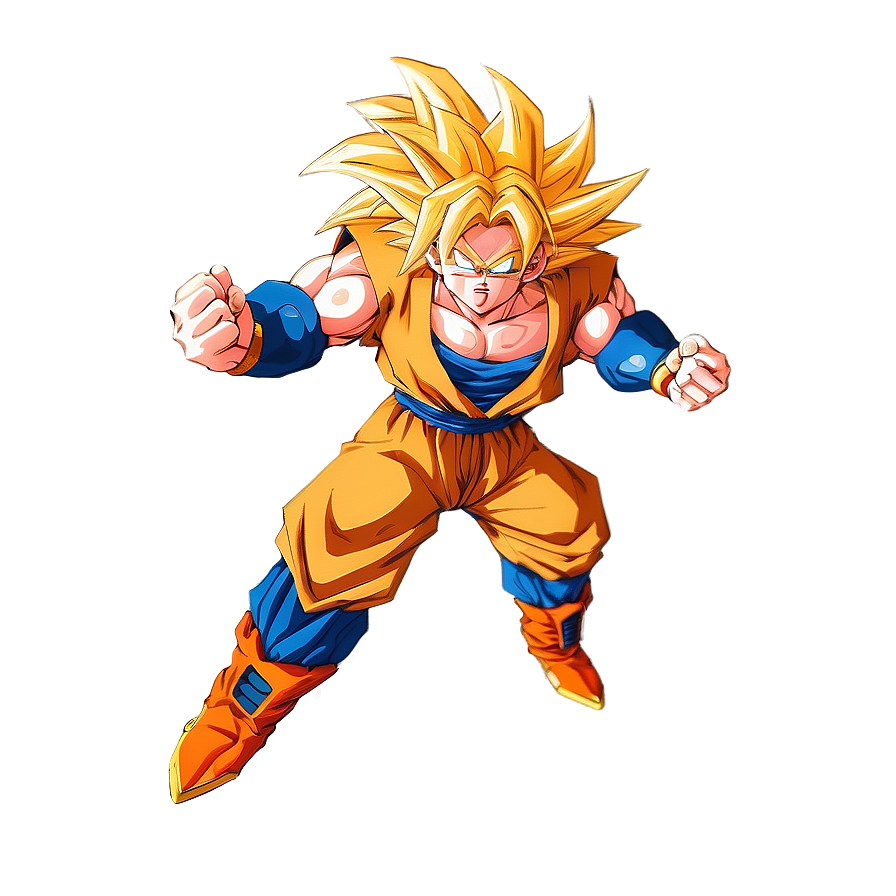 Super Saiyan 3 Goku Flying Png 06252024 PNG Image