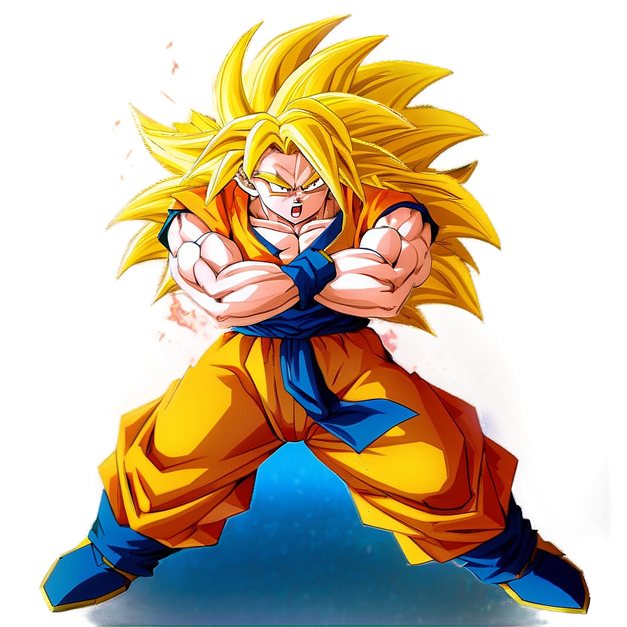 Super Saiyan 3 Goku's Aura Unleashed Png Iph PNG Image