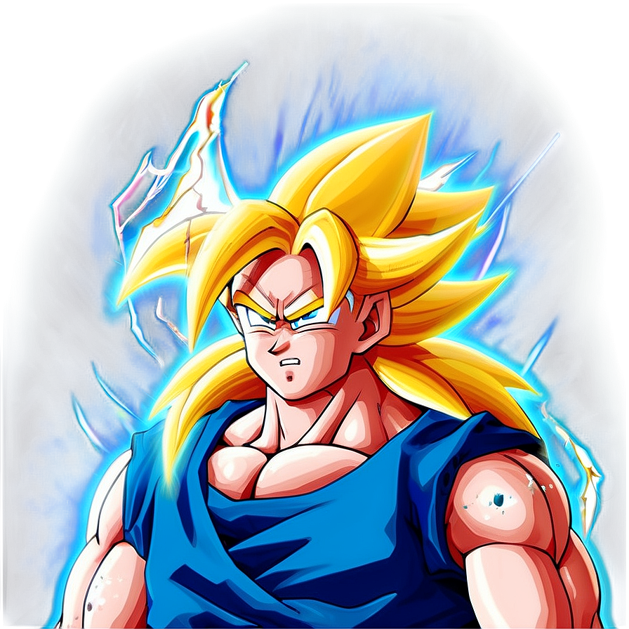 Super Saiyan 3 Goku's Legendary Transformation Png Eyc21 PNG Image