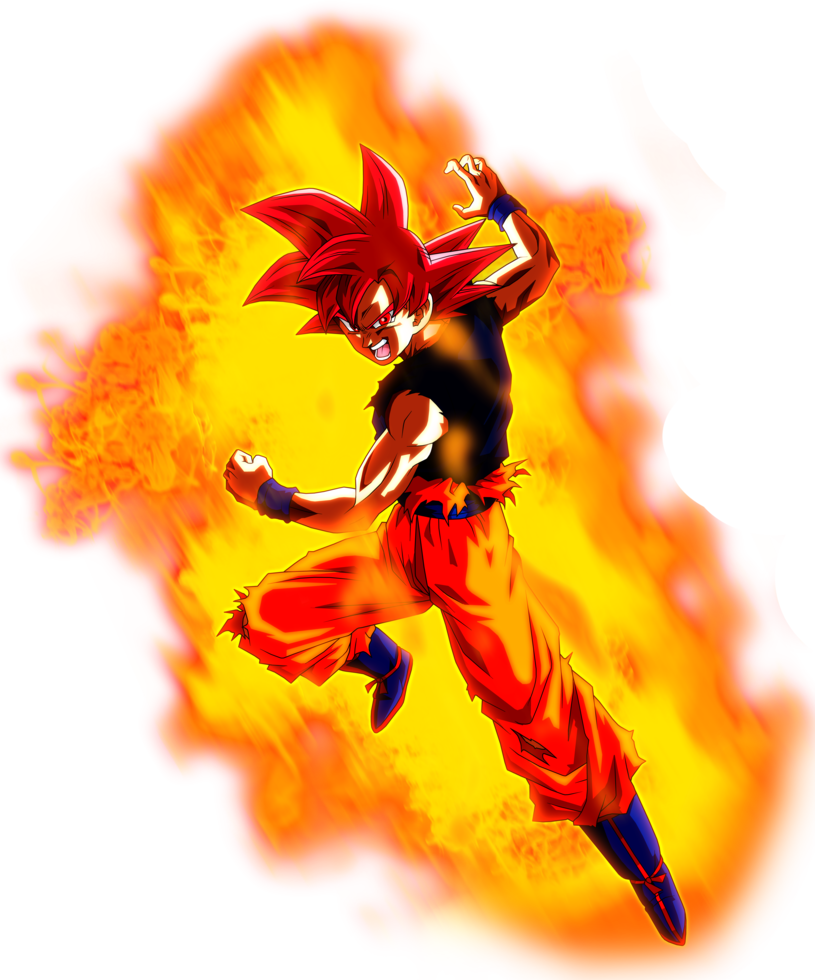 Super Saiyan Aura Flame PNG Image