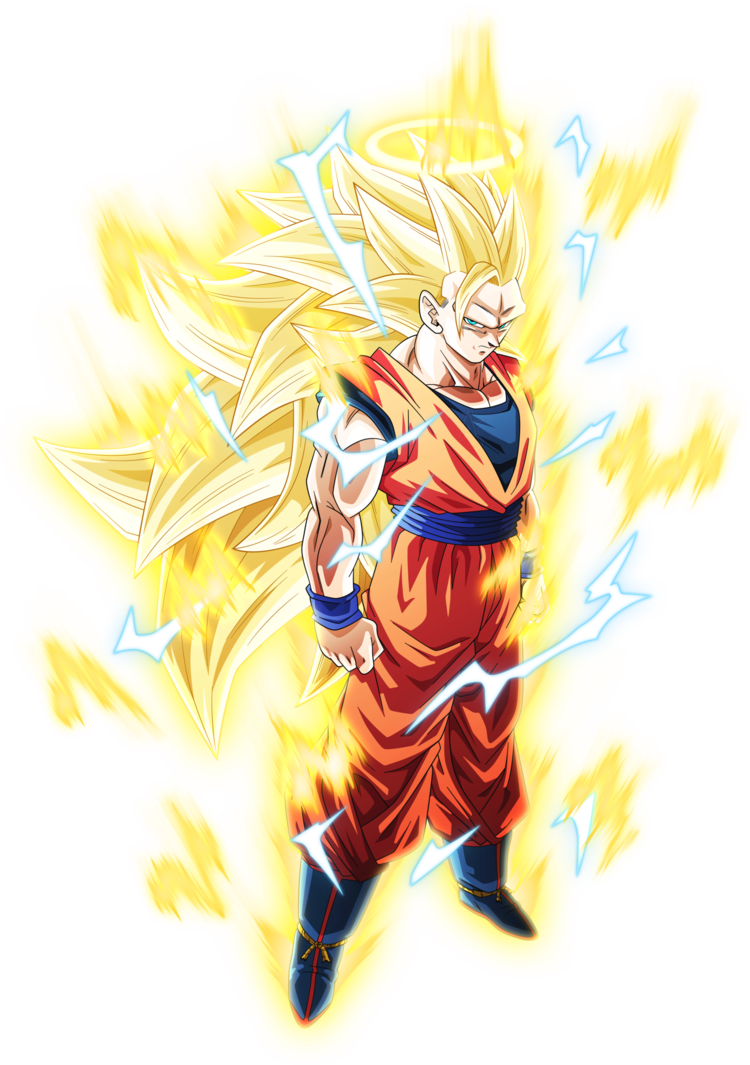 Super Saiyan Aura Illustration PNG Image